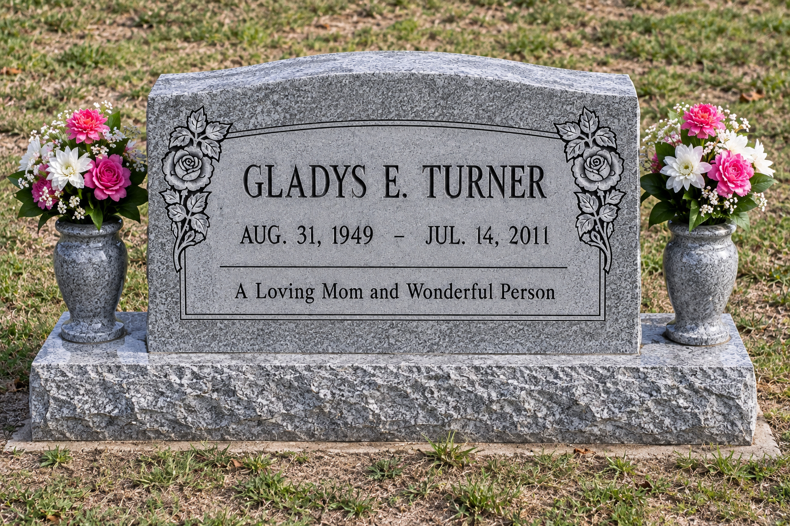 Headstone of Gladys E. Turner