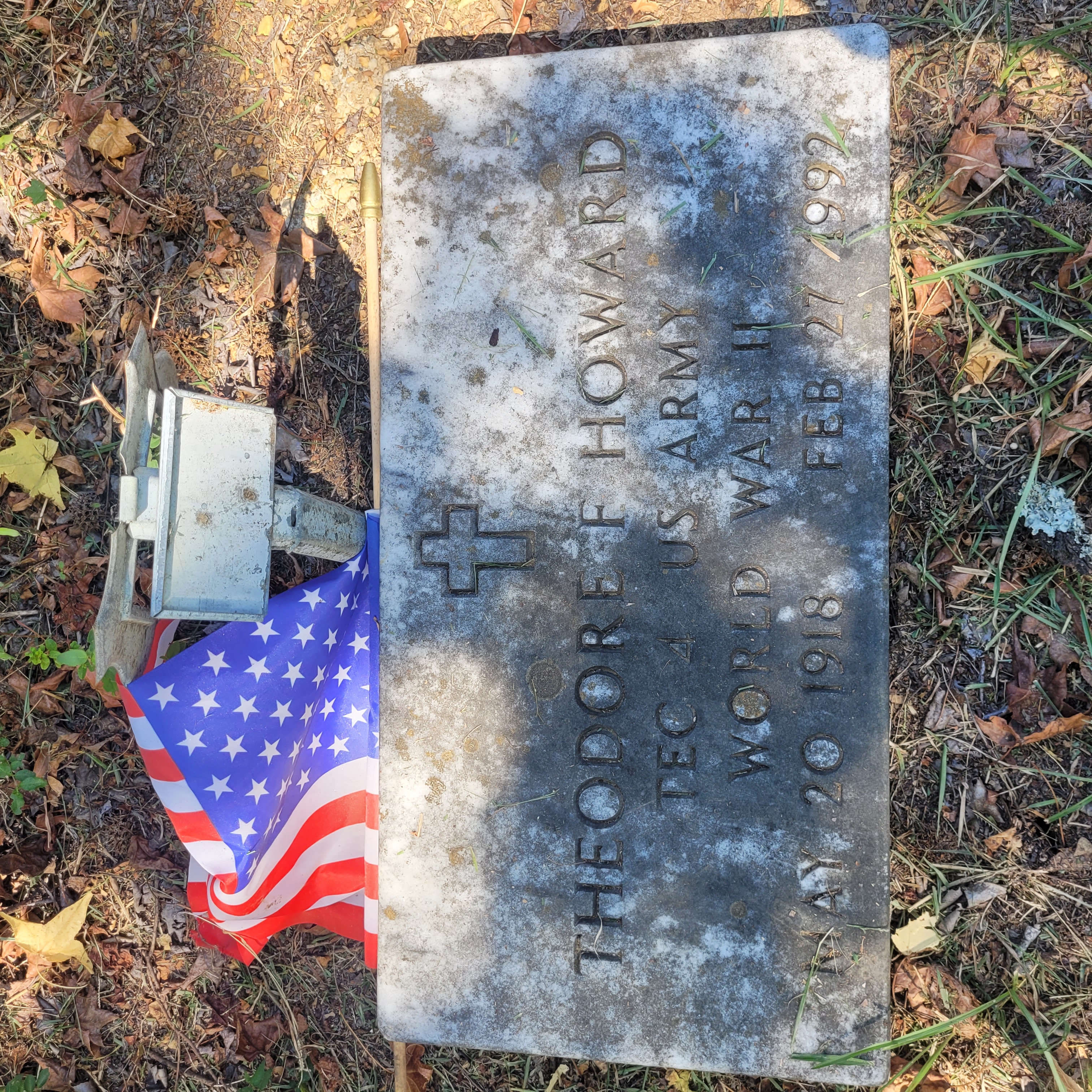 Headstone of Theodore F. Howard
