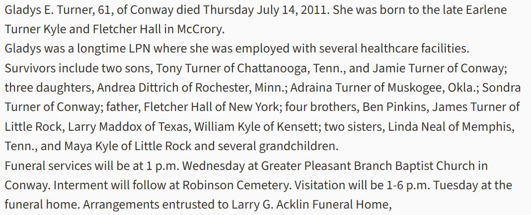 Obituary page 1